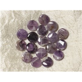 4Stk - Steinperlen - Amethyst Chevron Palets 12mm - 4558550036988