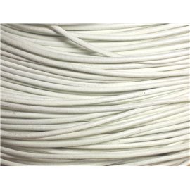 5 m - Cavo in vera pelle bianco 2 mm 4558550037381 