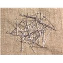 100pc - Tiges Clous à Oeil en Métal Argenté Rigide - 30 x 3 x 0.6 m  4558550037565