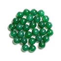 5pc - Perles de Pierre - Onyx Vert Boules 10mm   4558550037619