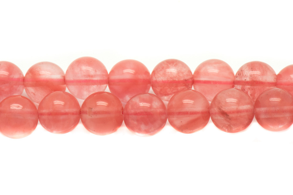 20pc - Perles de Pierre - Quartz Cerise Boules 4mm   4558550037749