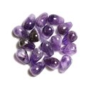 2pc - Perles de Pierre - Améthyste Gouttes 16x10mm - 4558550037800 