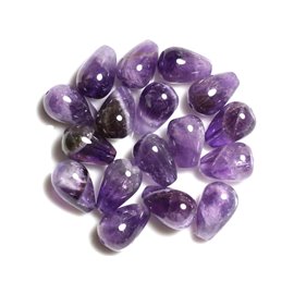 2pc - Stone Beads - Amethyst Drops 16x10mm - 4558550037800 