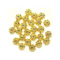 20pc - Perles Coupelles Métal Doré Fleur 9mm - 4558550037909