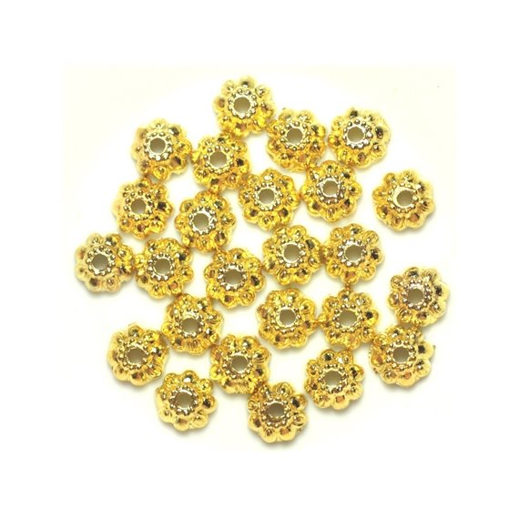 Sac de 20pc - Perles Coupelles en Métal Doré - 9 x 3 mm  4558550037909