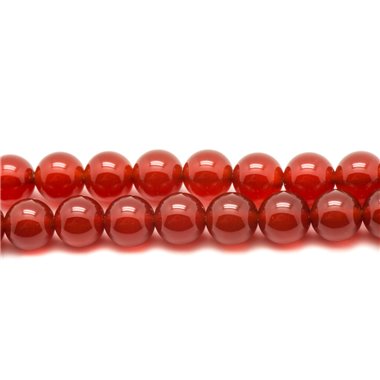 10pc - Perles de Pierre - Cornaline Boules 6mm  4558550038111