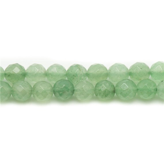 10pc - Perles de Pierre - Aventurine Verte Boules Facettées 6mm   4558550038142