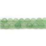 10pc - Perles de Pierre - Aventurine Verte Boules Facettées 6mm   4558550038142