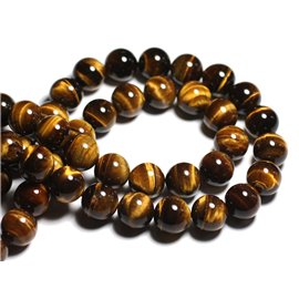 1pc - Stone Bead - Tiger Eye Ball 16mm - 4558550038289 