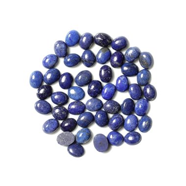 6pc - Cabochons Pierre Lapis Lazuli - Ovales 9x7mm - 4558550038302