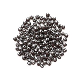 40pc - Stone Beads - Hematite Rondelles 4x2mm 4558550038319 