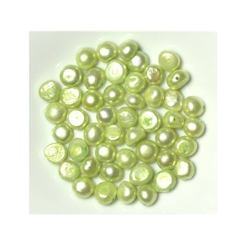 10pc - Perles de Culture 8-9mm Vert clair anis - 4558550038470