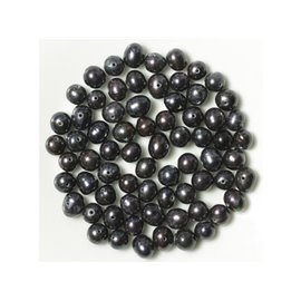 Perlas cultivadas - 6-8 mm - Negro - Bolsa de 10 piezas 4558550038579