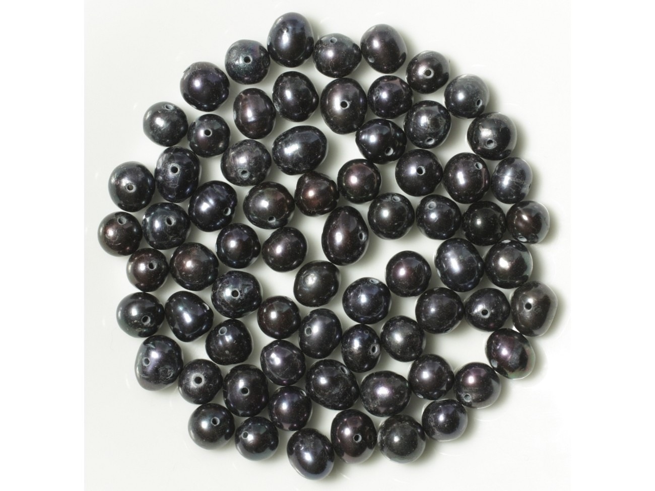 Perles de Culture - 6-8 mm - Noires - Sac de 10 pc  4558550038579