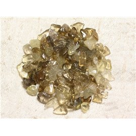 100pc environ - Perles Pierre Quartz Fumé clair Rocailles Chips 5-12mm - 4558550038739