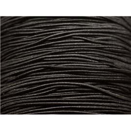 Spool 100 meters approx - Cord Cord Nylon Elastic Fabric 1mm Black 