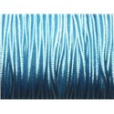 Bobine 45 mètres env - Cordon Lanière Tissu Satin Soutache 2.5mm Bleu clair ciel 
