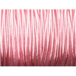 Bobine 45 mètres env - Cordon Lanière Tissu Satin Soutache 2.5mm Rose clair Bonbon Pastel 