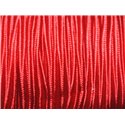 Bobine 45 mètres env - Cordon Lanière Tissu Satin Soutache 2.5mm Rouge 