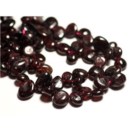 Thread 39cm approx 53pc - Stone Beads - Red Garnet Chips 7-14mm 