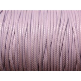 Bobine 180 metres env - Fil Corde Cordon Coton Ciré 0.8mm Violet Mauve Lilas Pastel