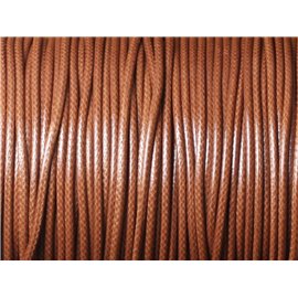 Spool 180 meters approx - Waxed Cotton Cord Thread 1.5mm Brown