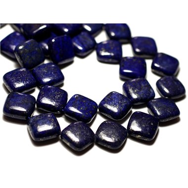 Fil 39cm 24pc env - Perles de Pierre - Lapis Lazuli Losanges 16mm 