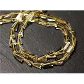 Thread 29cm approx 36pc - Stone Beads - Citrine Yellow Topaz 8-9mm Triangles - 8741140013193 