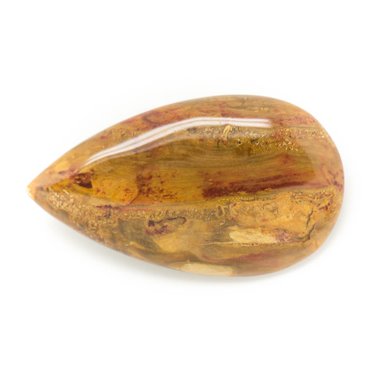 N19 - Cabochon de Pierre - Bois Fossile Goutte 34x27mm - 8741140006348 