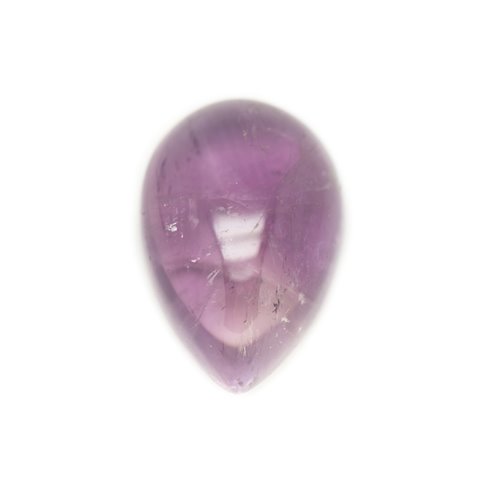 N12 - Cabochon de Pierre - Améthyste Goutte 21x18mm - 8741140005808 