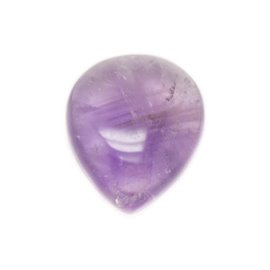 N13 - Cabochon in pietra - Goccia ametista 26x21 mm - 8741140005815 