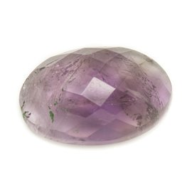 N40 - Stone Cabochon - Facettierter Amethyst Oval 27x17mm - 8741140006089 