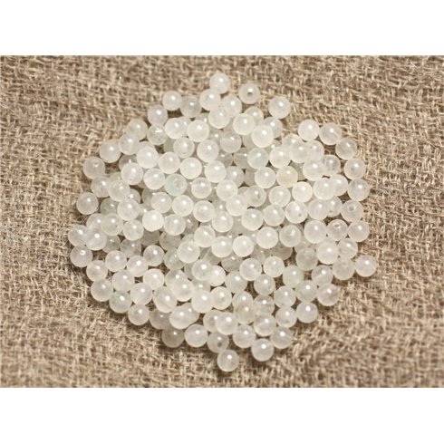 Fil 39cm 190pc env - Perles de Pierre - Quartz Rose Boules 2mm 