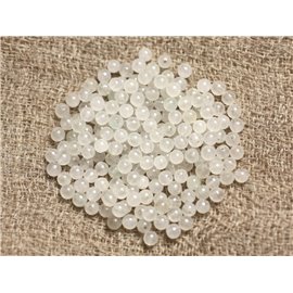 Hilo 39cm aprox 190pc - Cuentas de Piedra - Bolas de Cuarzo Rosa 2mm 
