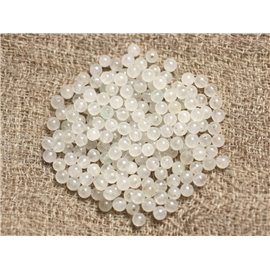 Hilo 39cm aprox 190pc - Cuentas de Piedra - Bolas de Cuarzo Rosa 2mm 