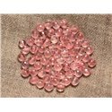 Fil 39cm 63pc env - Perles de Pierre - Quartz Rose Boules Facettées 6mm AA 