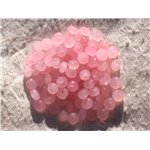 Fil 39cm 90pc env - Perles de Pierre - Jade Rondelles Facettées 6x4mm Rose clair 