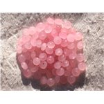 Fil 39cm 90pc env - Perles de Pierre - Jade Rondelles Facettées 6x4mm Rose clair 