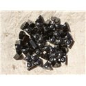 Fil 39cm 79pc env - Perles de Pierre - Hématite Triangles 8mm 