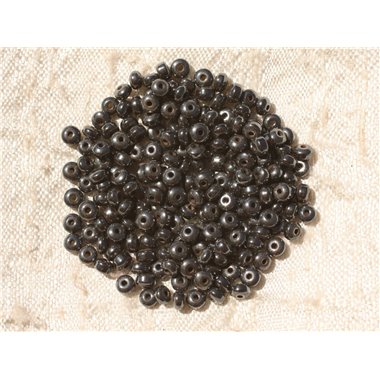 Fil 39cm 190pc env - Perles de Pierre - Hématite Rondelles 3x2mm 