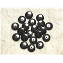 Fil 39cm 94pc env - Perles de Pierre - Hématite Rondelles 12x3mm 