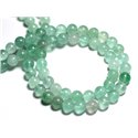 Fil 39cm 48pc env - Perles de Pierre - Fluorite Verte Boules 8mm 