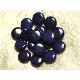 Thread 39cm 26pc approx - Stone Beads - Lapis Lazuli Palets 14mm 