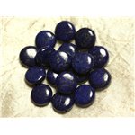 Fil 39cm 26pc env - Perles de Pierre - Lapis Lazuli Palets 14mm 