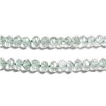 10pc - Perles de Pierre - Améthyste Verte Prasiolite Rondelles Facettées 3x2mm - 4558550090362 