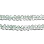 10pc - Perles Pierre - Améthyste Verte Prasiolite Rondelles Facettées 2-3mm Vert clair Menthe Pastel - 7427039734165