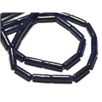 Fil 39cm 30pc env - Perles de Pierre - Lapis Lazuli Tubes 13x4mm