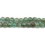 Fil 39cm 105pc env - Perles de Pierre - Apatite Boules 3-4mm