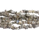 Fil 89cm 280pc env - Perles de Pierre - Labradorite Rocailles Chips 5-10mm 