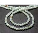 Fil 39cm 100pc env - Perles de Pierre - Jade naturel Birmanie Boules 4mm